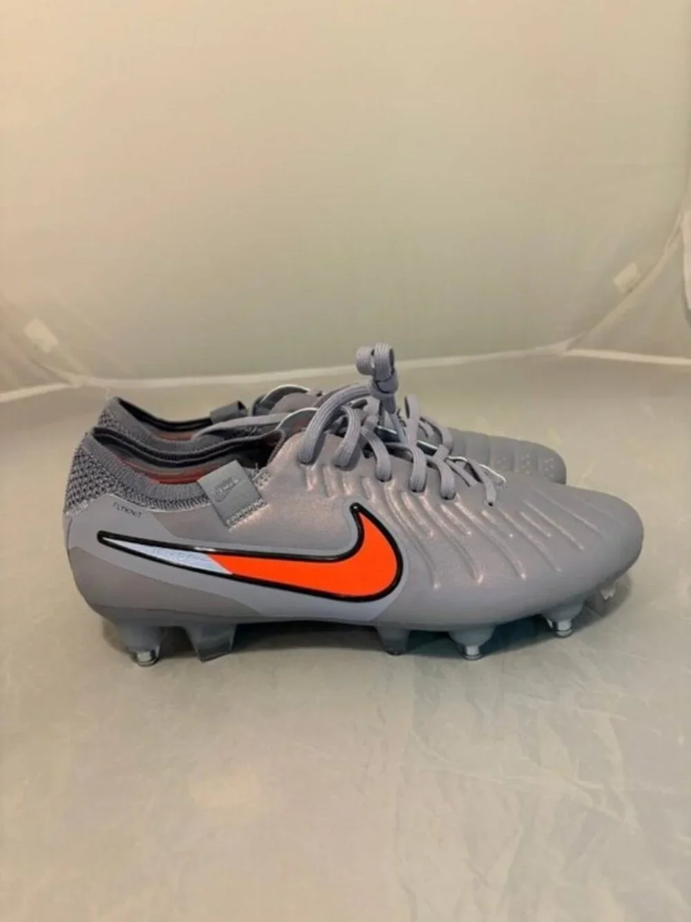 Nike Tiempo Legend 10 elite SG Pro AC Soccer cleats size 6.5 IM0457 400 silver